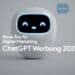 Ein lächelnder Roboter mit einer Sprechblase und Text: Neue Ära für Digital Marketing und ChatGPT Werbung 2026.