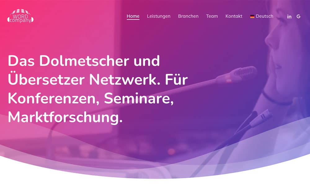 WordCompany → 40% mehr int. Anfragen
